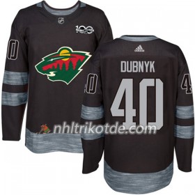 Minnesota Wild Trikot Devan Dubnyk 40 1917-2017 100th Anniversary Adidas Schwarz Authentic - Herren